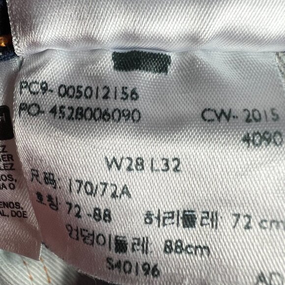 Levi's 501 Red Line Selvedge Jean Men 28x31* Blue White Oak Cone Denim Tag 28x32 - Picture 9 of 16